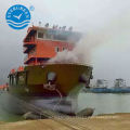 chantier naval bateau de mise à l&#39;eau flottant et remplissant airbag